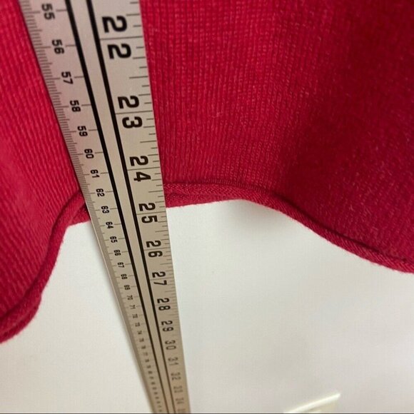 J Jill Cashmere Sweater Red Bell Sleeve Kimono Pullover Top Size XS Knit Minimal - Picture 12 of 12